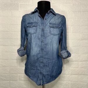 Denim Button-Down Shirt